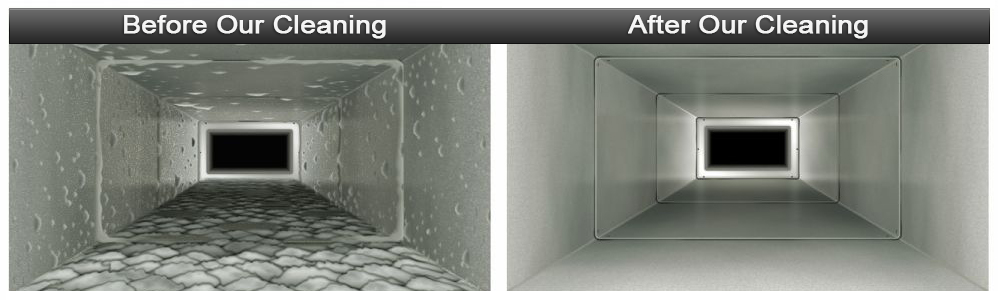 Before & After our Cleaning Air Duct Cleaning Richardson TX